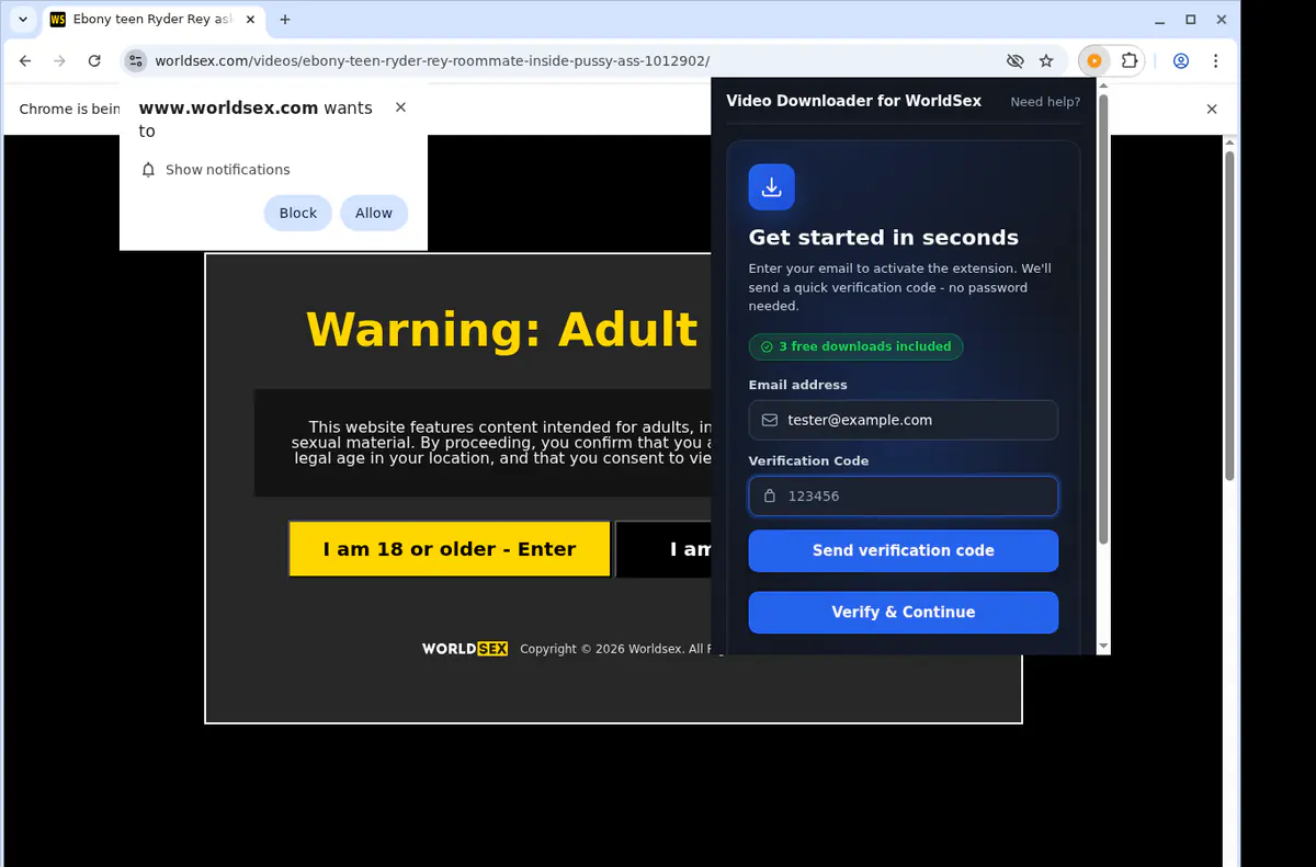 Worldsex Video Downloader screenshot 4